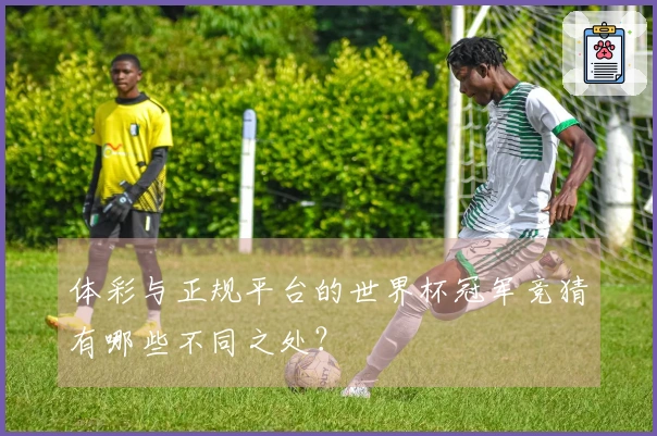 体彩与正规平台的世界杯冠军竞猜有哪些不同之处？